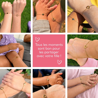 Bracelets Cœurs Mère-Fille