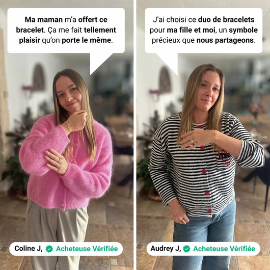 Bracelets Cœurs Mère-Fille