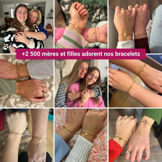 Bracelets Cœurs Mère-Fille